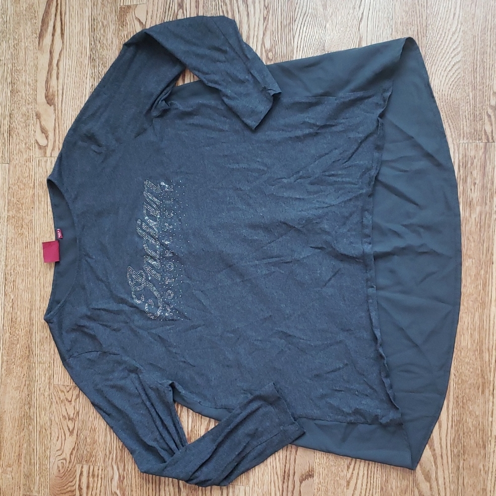 (XL) Indian Motorcycle Classic Sheer Back High Low Soft Comfy Moto Edgy